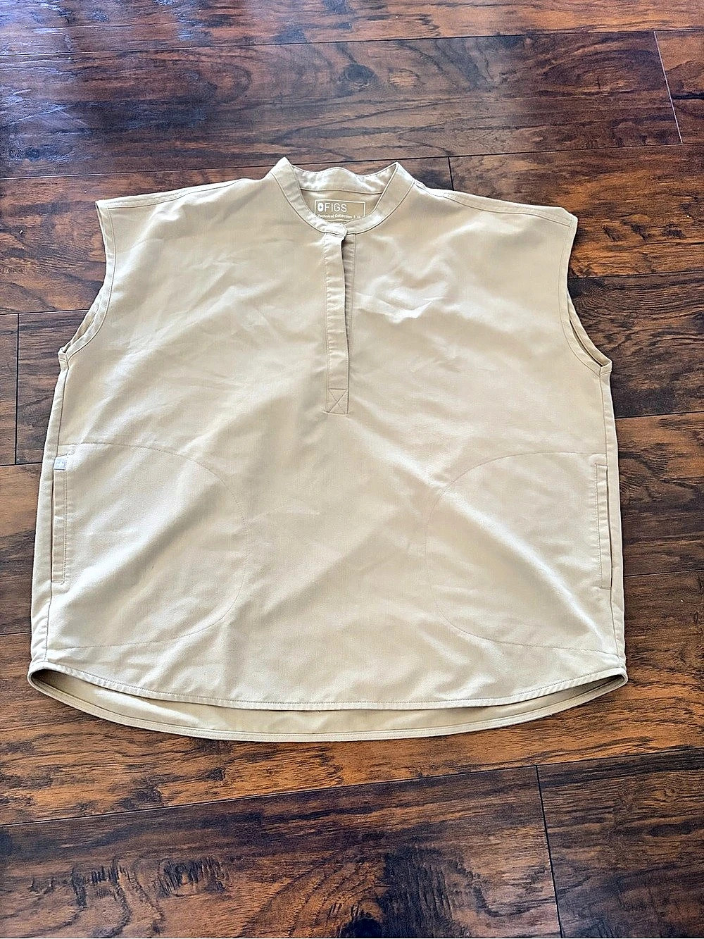 FIGS Rafaela Oversized Scrub Top Beige XL PO#3083